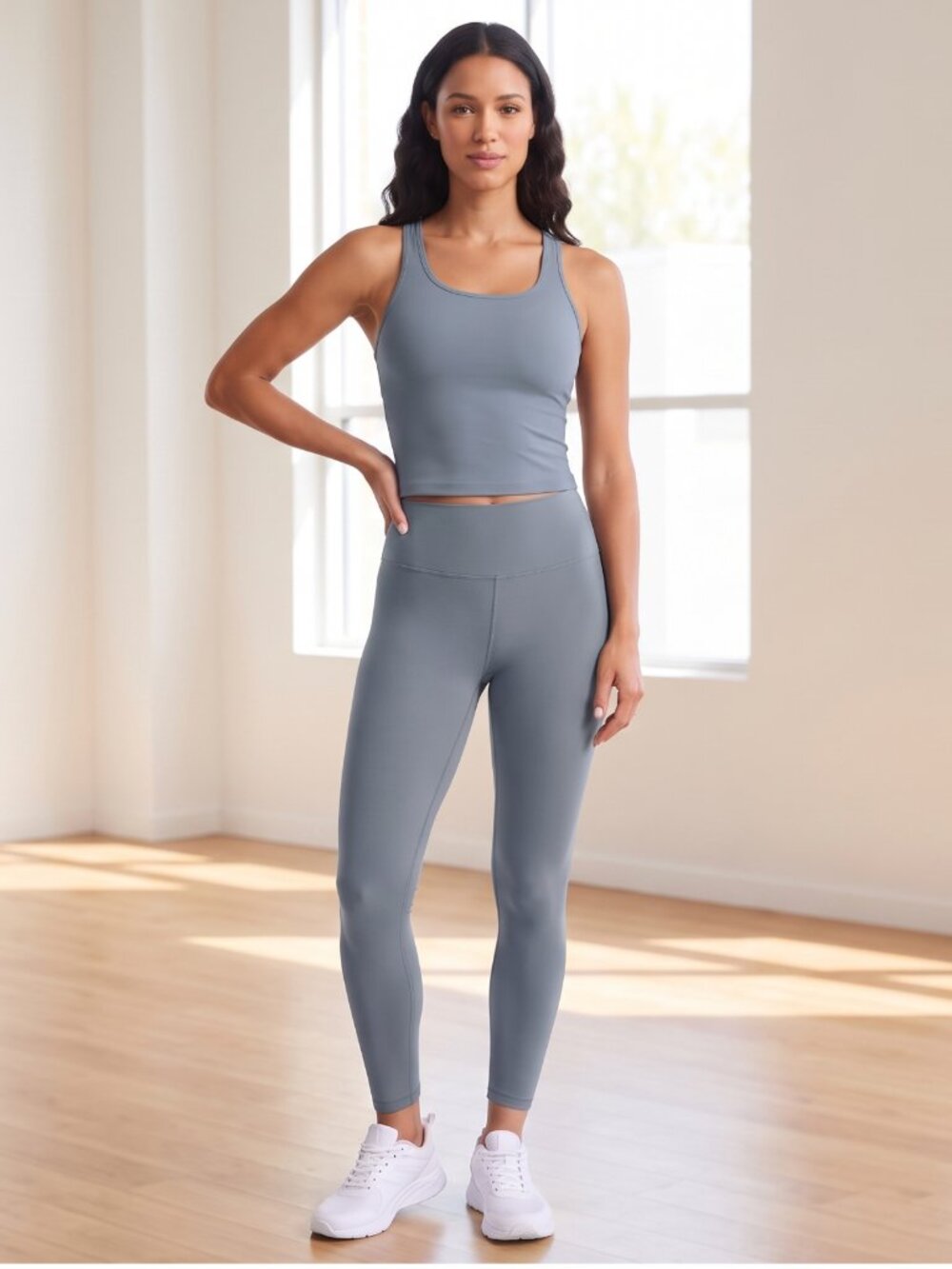 CRZ Butterluxe Yoga Slate Blue Active Set
